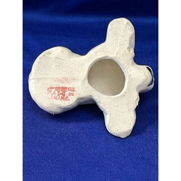 Vintage Pair of Porcelain Tan and White Hound Dog Figurine - Picture 6 of 11